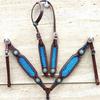 Премиум Конное Шоу Седло Снаряжение Вестерн Кожаный Наголовник Нагрудник