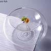 Creative Transparent Double Sided Glass Bowl Restaurant Dessert Bowl Snack Bowl Fruit Bowls Dim Sum Bowls Specialty Tableware