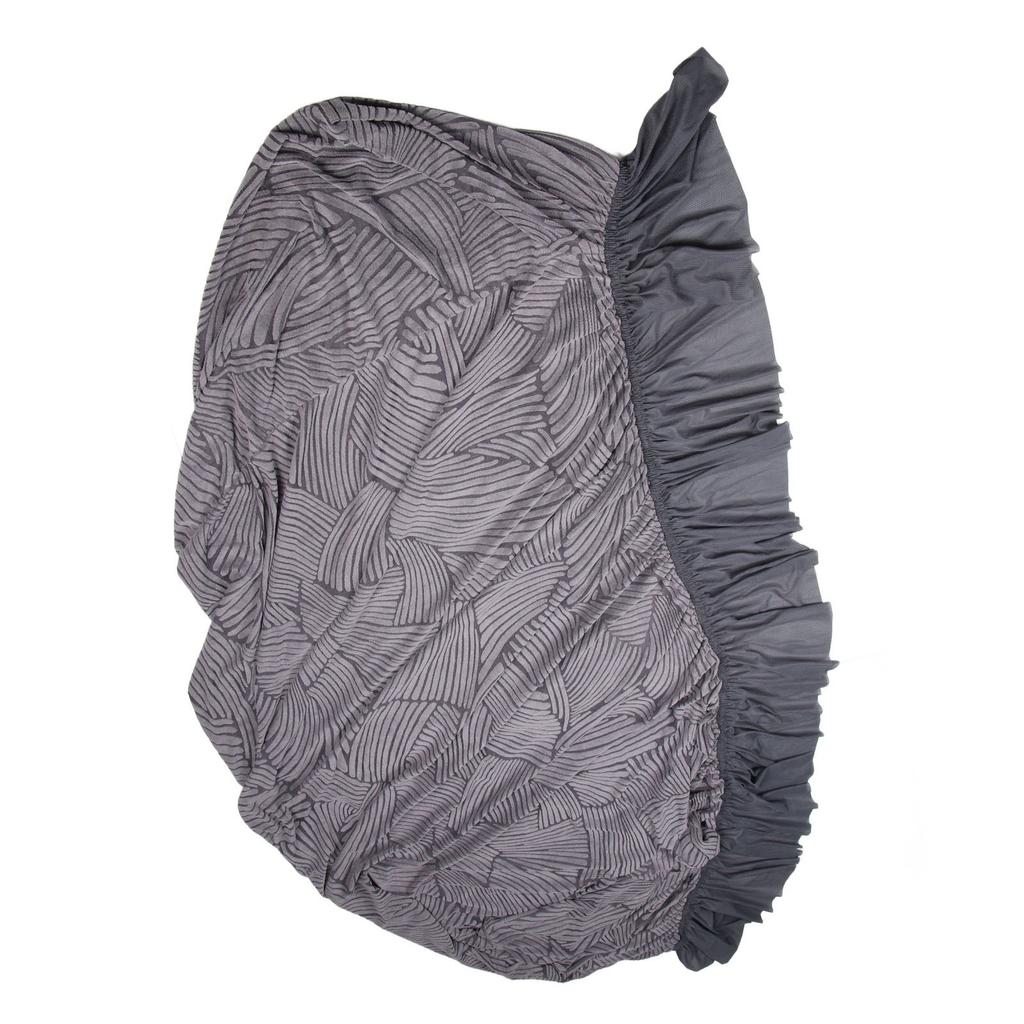 Sofa Cover All Inclusive Skirt Cationic Thickened 190‑230CM with Anti Skid Strip Couch Slipcover for 3 Seat Sofa Black