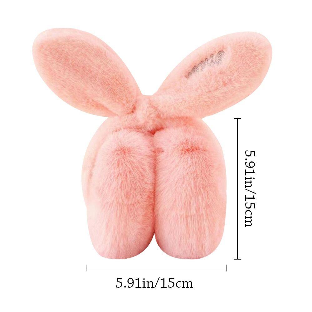 Fluffy Plush Earmuffs Foldable Ear Warmer Winter Earflaps  for Men Women