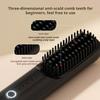 Cordless Hair Straightener Brush 3 Temp Adjustable Fast Heating USB Rechargeable Portable Negative