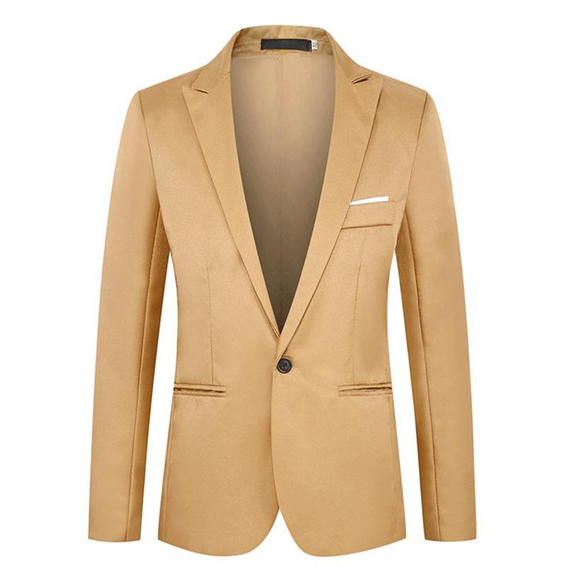 Summer Men's Casual Suit Business Office Trendy Non-ironing Anti-wrinkle Suit Jacket Solid Color Slim Fit Men's Suit