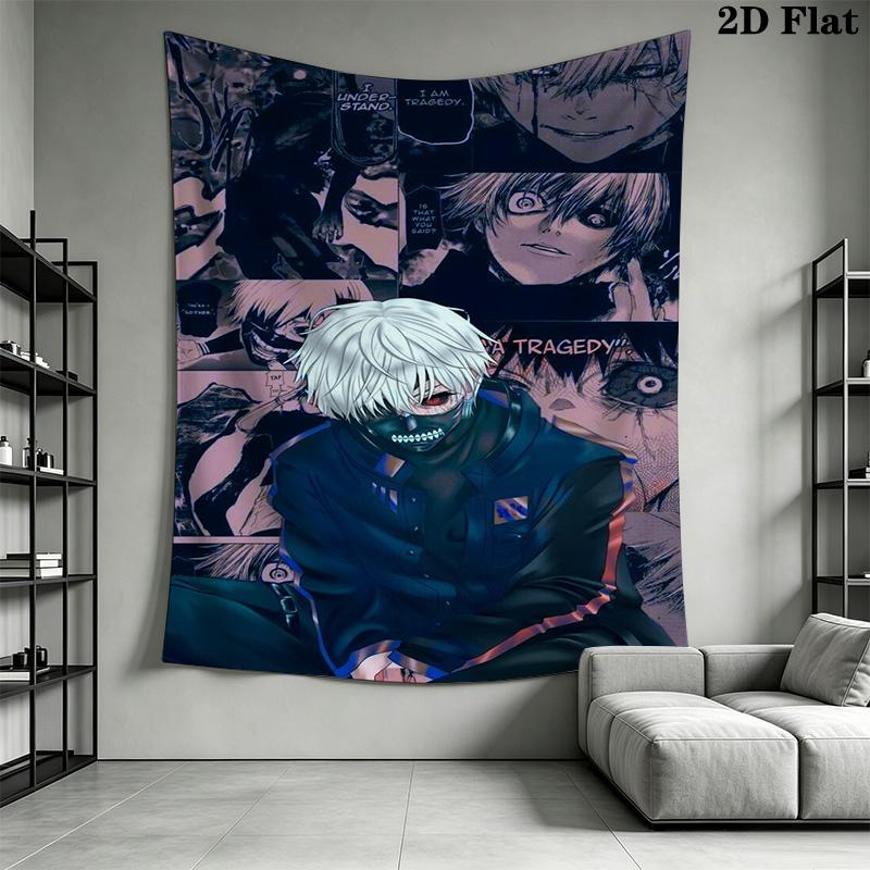 Tokyo Ghoul Re Tapestry Fashion Print Wallmounted Background Cloth Atmospheric Background Cloth Christmas Gift