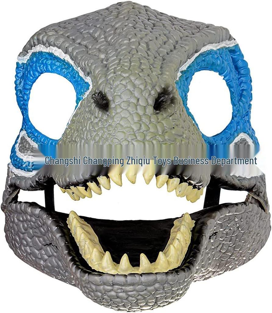 Movable-Mouth Cute Tyrannosaurus Dinosaur Mask for Halloween & Christmas
