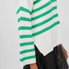 Женский свитер в полоску с круглым вырезом и рукавами 7/8 VILA