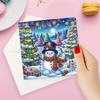 8pcs/4pcs DIY Diamond Painting Greeting Card New 2025 Christmas Festival Card Folded Daily Wish Cards Gifts for Family Friends