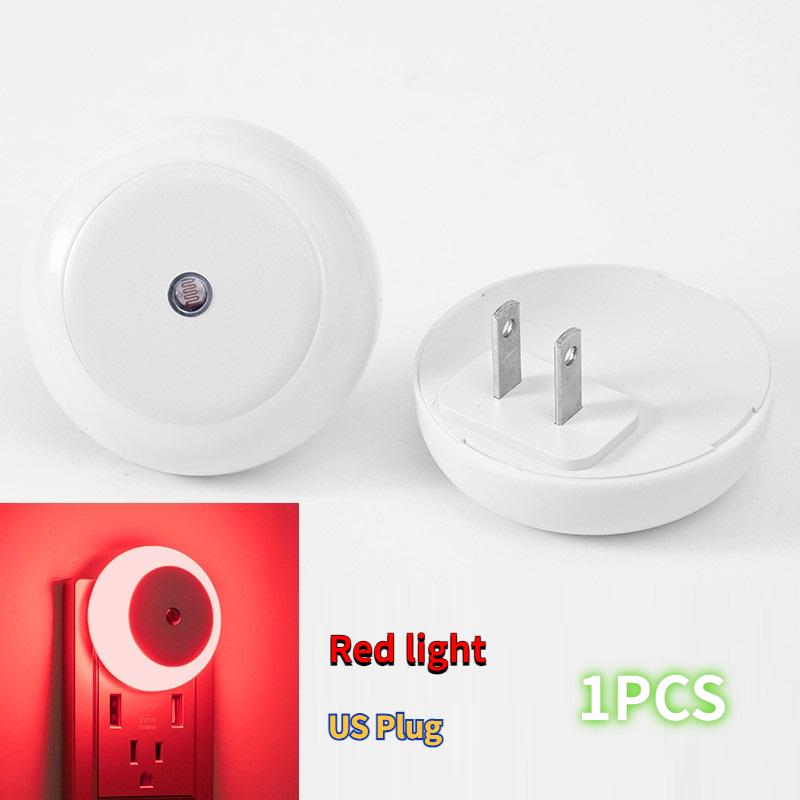 Intelligent Light Control Induction Light, Small Night Light, White Light, Blue Light, Red Light, Warm Light, Amber Light, Smart Home