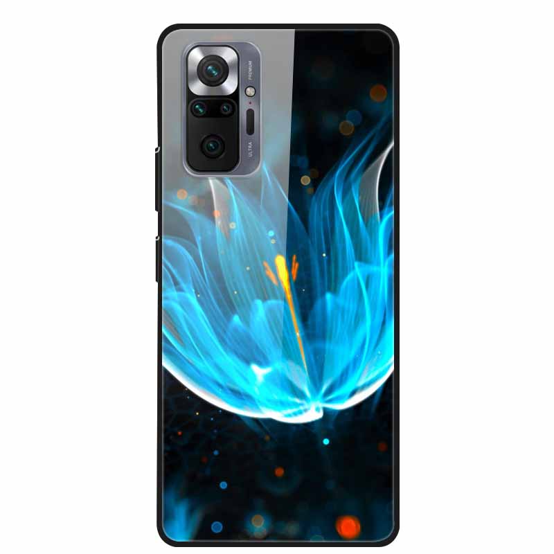 Цветная закаленная стеклянная крышка для чехла Xiaomi Redmi Note 10 Pro, жесткий противоударный Funda для чехлов Redmi Note10 / Note 10Pro, корпус