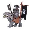 1PCS Medieval Lotr Figures Orc Cav BanV Soldiers Brown Wolf Rider Mount Knights Building Blocks Bricks Toys for Children Gifts
