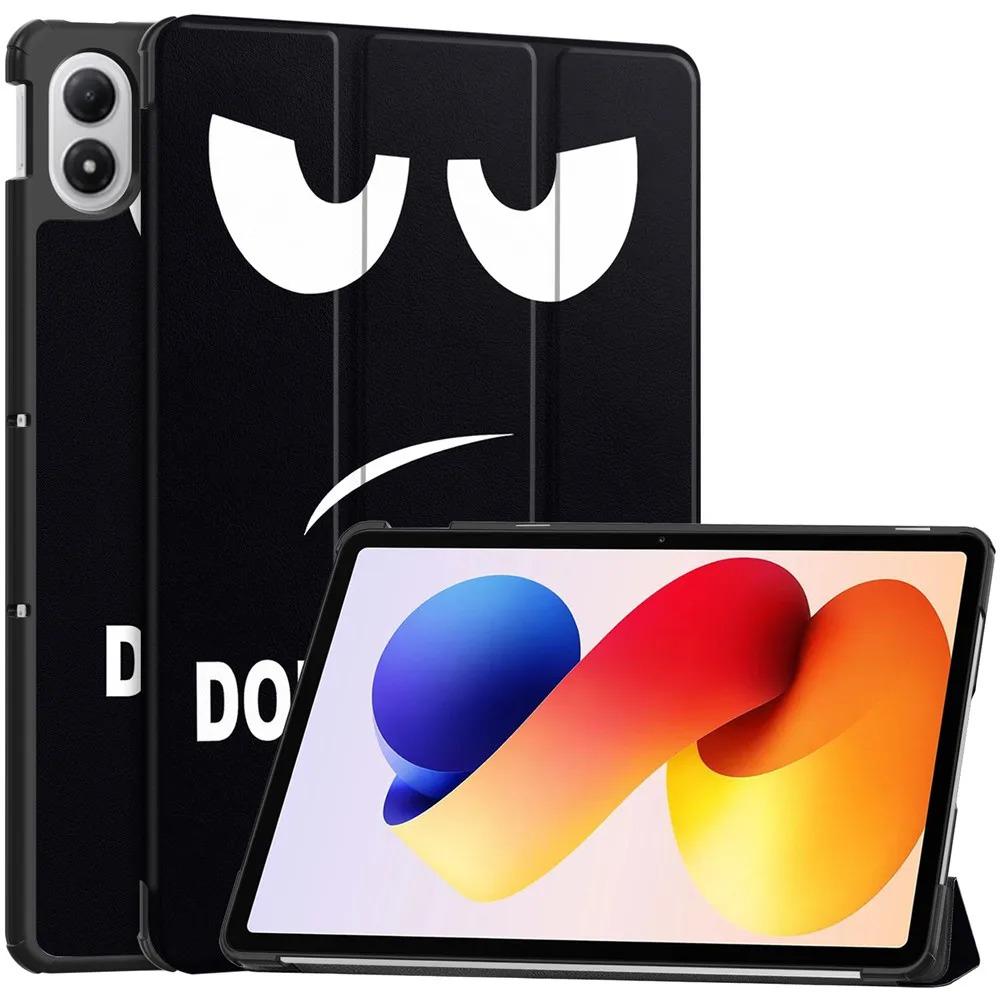 Чехол для Xiaomi Redmi Pad 2 Pro 12,1 дюйма 2025 года, кожаный, с тройным сгибом, магнитная крышка, Funda для POCO Pad M1 12,1" с функцией автосна