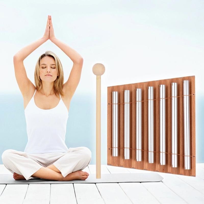 Wood Instrument Energy Chime Hand Bells Wind Chimes Orff Percussion Instrument for Classroom Management Teaching Supply