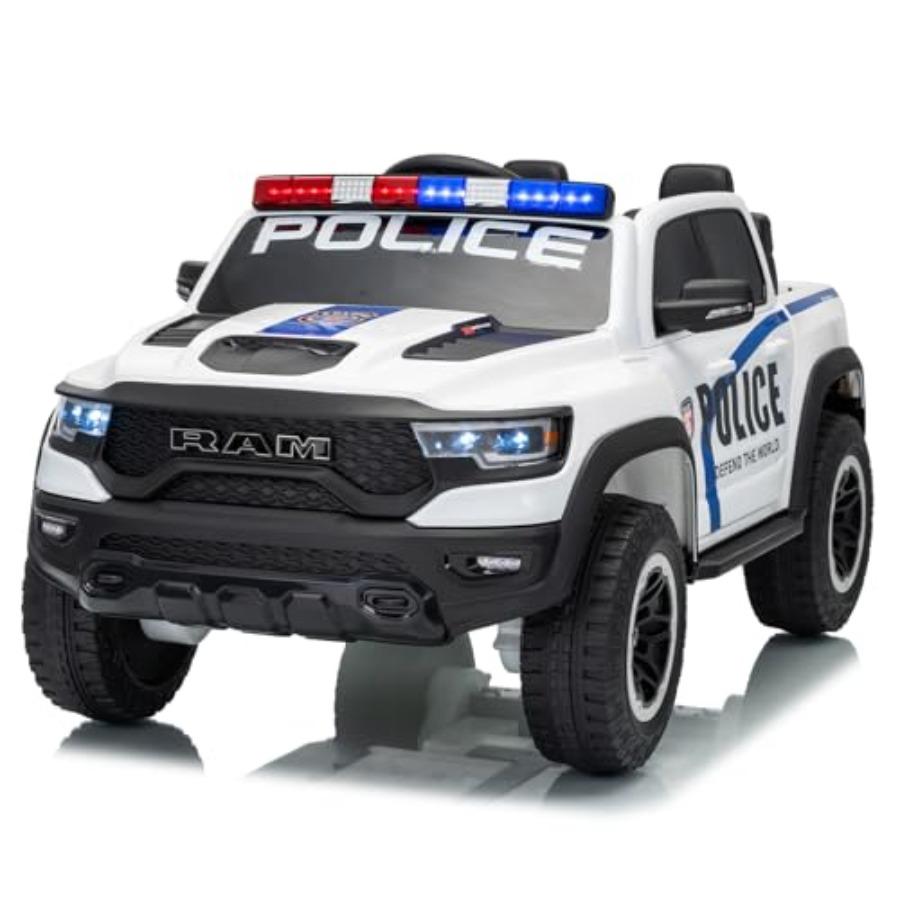 Полицейский грузовик 4WD 24V 4x4, на котором можно сидеть, 2-местный, Радиоуправляемая игрушечная машина, на которой можно кататься, 'Электрический грузовик, на котором можно кататься', Грузовик Side by Side для детей