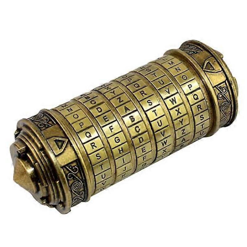 Lock Toys Metal Cryptex Lock Retro Wedding Valentine's Day Gift Letter Password Cylinder