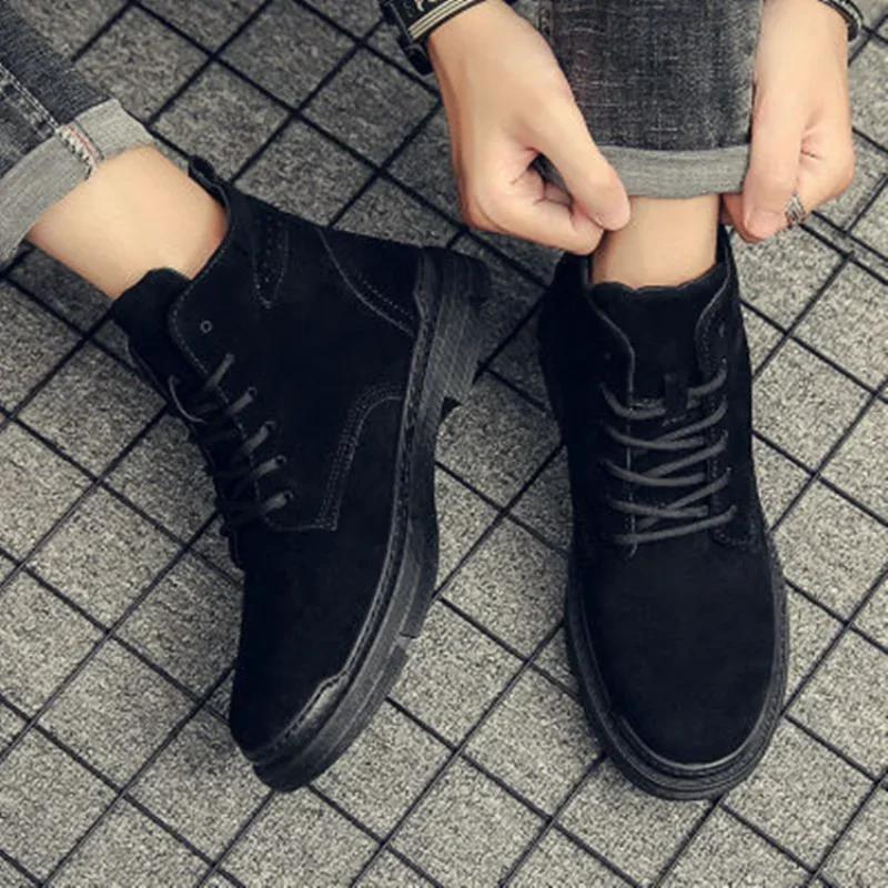 2024 Autumn and Winter New Retro Middle-help Casual Work Boots Fashion Comfortable Trendy Men's Boots