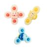 Top Baby Games Finger Spinner Suction Cup Toy Baby Spin Top Bath Toys Bathing Sucker Spinner
