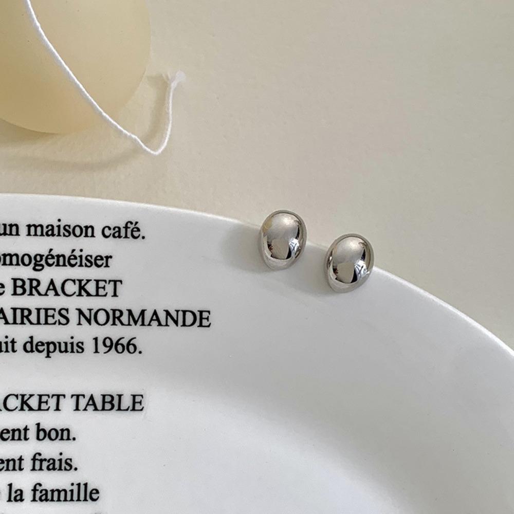 Мини Простые Металлические Серьги-Пуссеты Простые Французские Блестящие Серьги Модные Серьги-Пуссеты