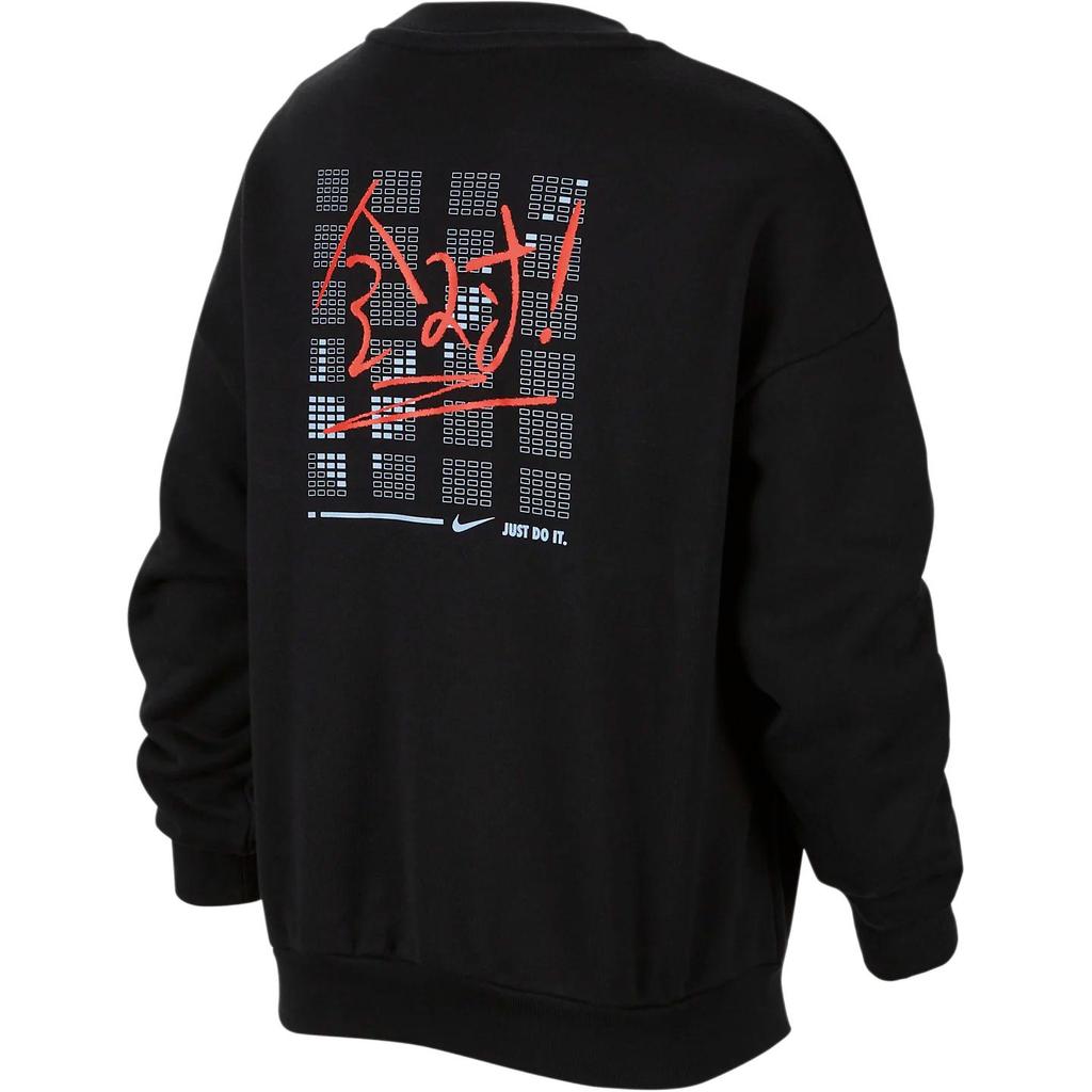 Nike Толстовка с круглым вырезом и принтом, с длинным рукавом, трикотажная спортивная детская толстовка для детей HJ0833-010