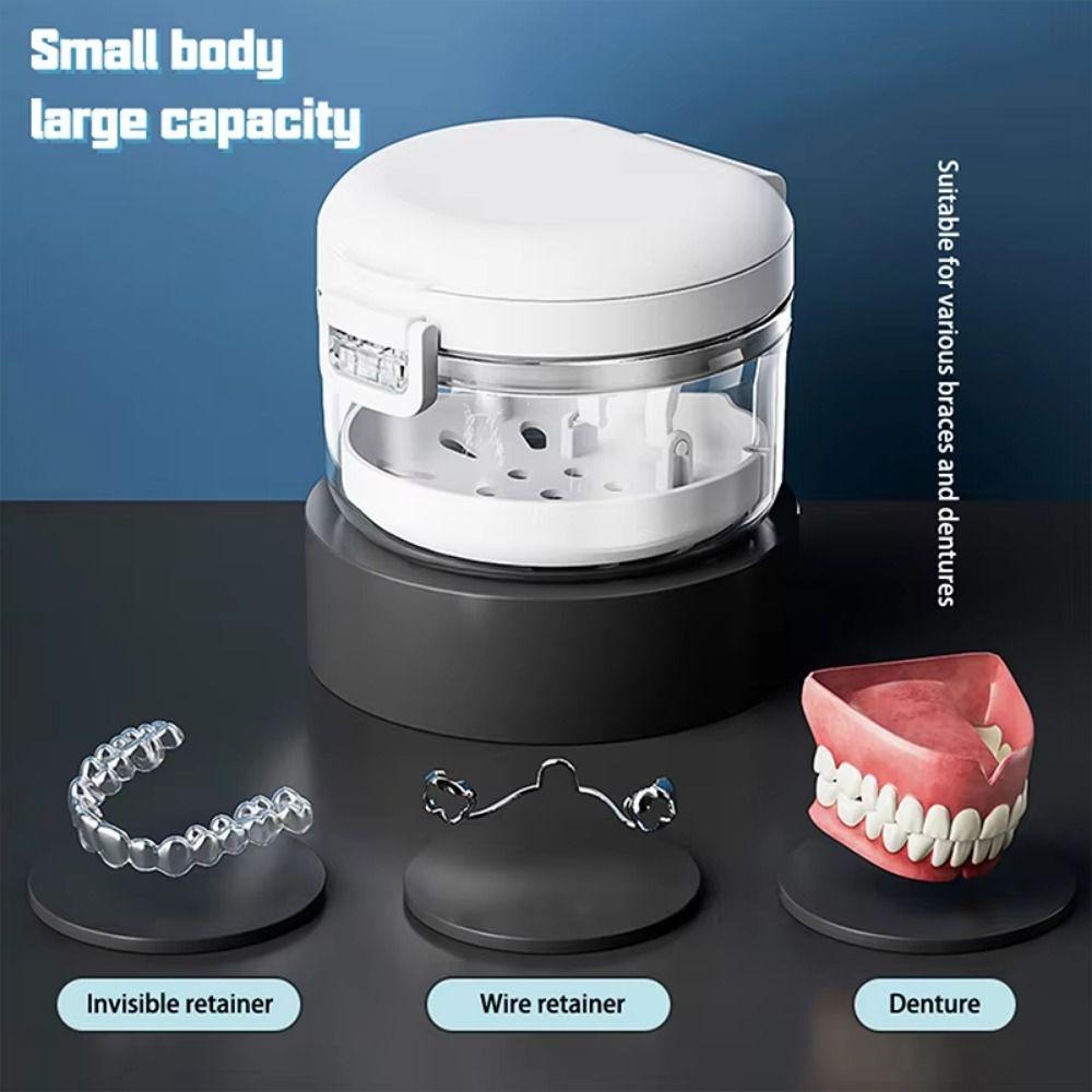 Leak-proof Orthodontic Retainer Box Magnetic Cap Invisible Teeth Container Dental Care