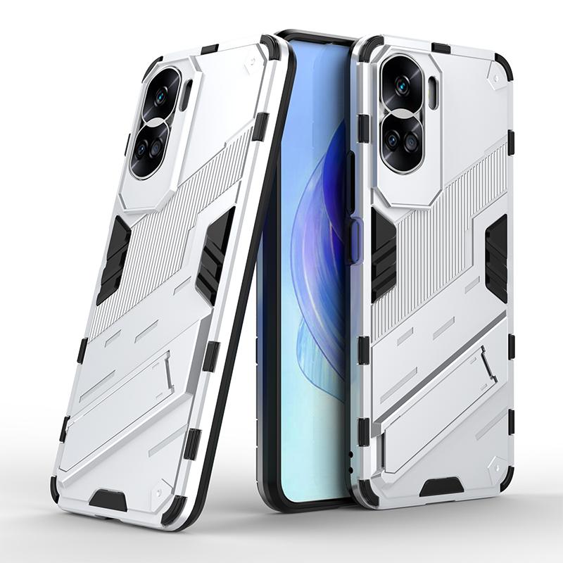 Противоударный чехол в стиле панк-броня для Huawei Mate 60 20 30 40 P50, жесткая задняя крышка со скрытой подставкой и полной защитой для Huawei Honor 90 X50 Nova11 Magic3