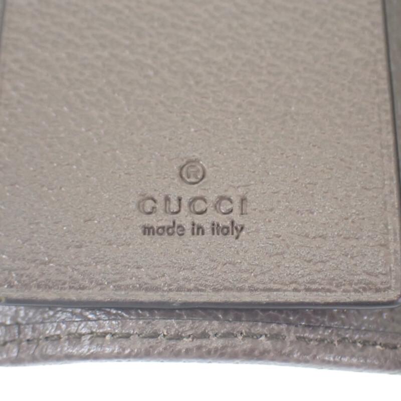 Gucci 603732 96IWT 8745 Key Holder  Brown/Red GG Supreme Canvas Women