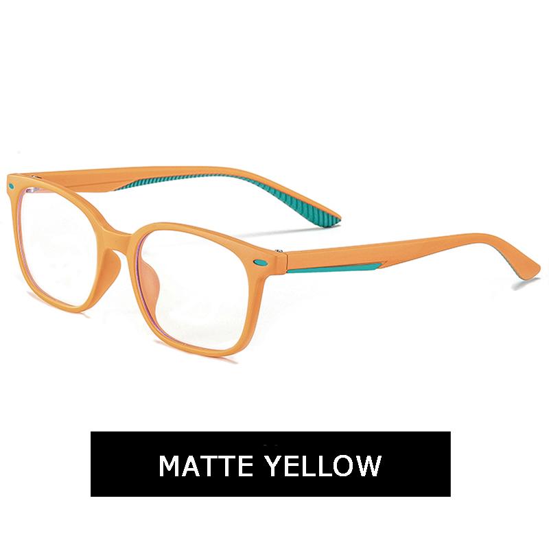Maxjuli Молодежные очки для блокировки синего света для мальчиков и девочек, квадратные, с заклепками, гибкая резиновая оптическая оправа, очки, УФ 6604