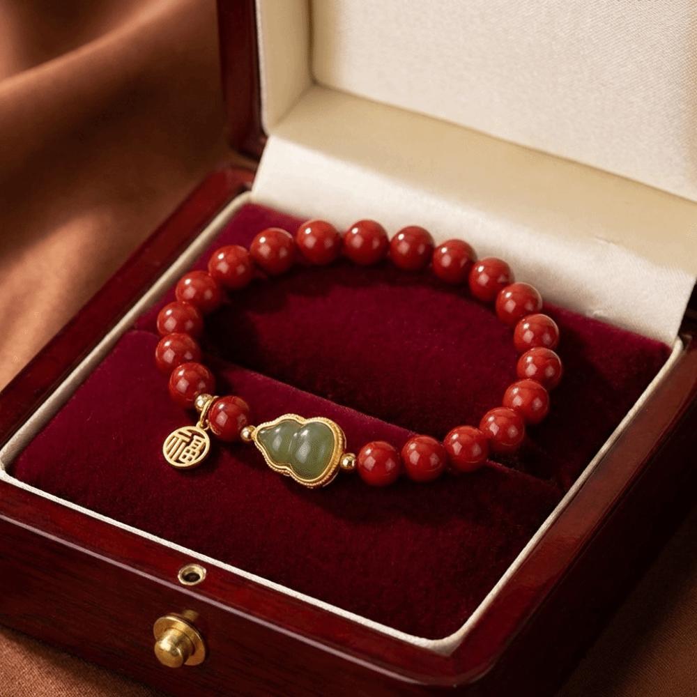 Square Sugar Lotus Hotan Bracelet Apricot Beaded Bracelet Hetan Jasper Bracelet Anniversary