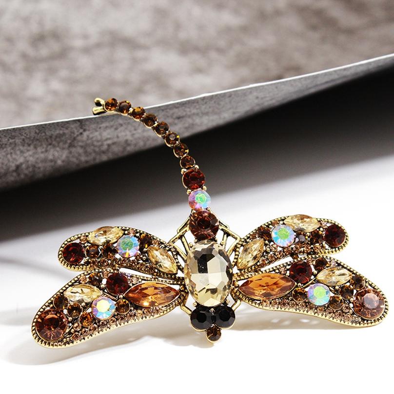 Винтажная женская мода стрекоза слеза брошь булавка изысканный дизайн корсаж ювелирные изделия подарок ADM