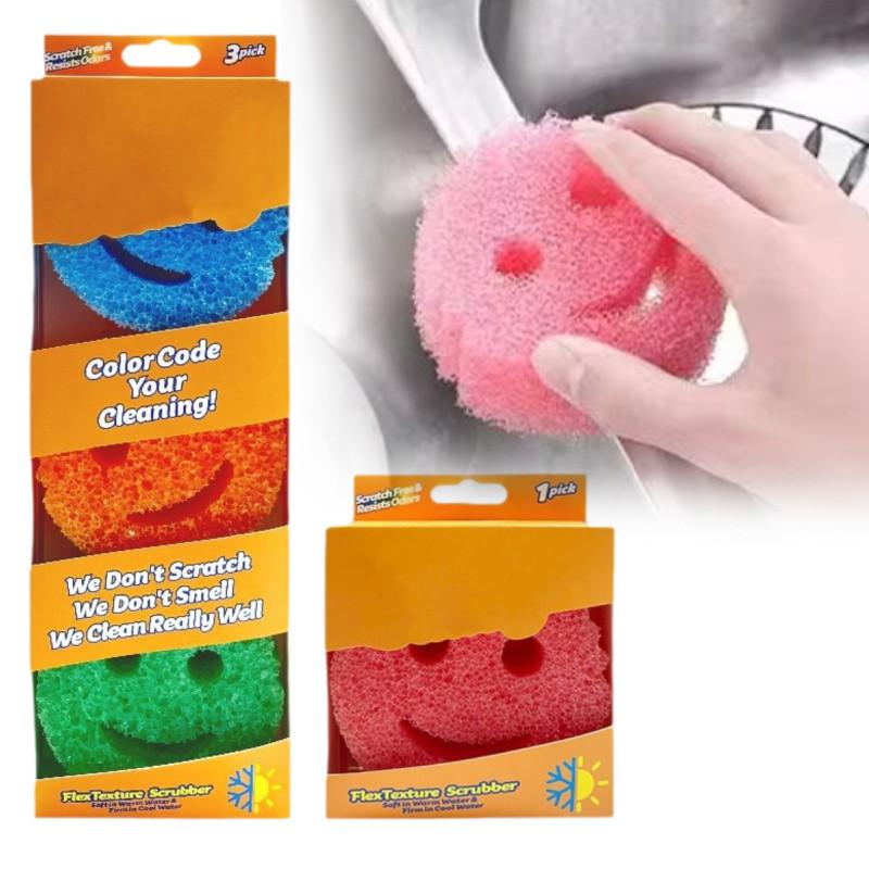 Versatile Industrial Oil Absorbent Sponge With Cartoon Design For Effective Dish Cleaning