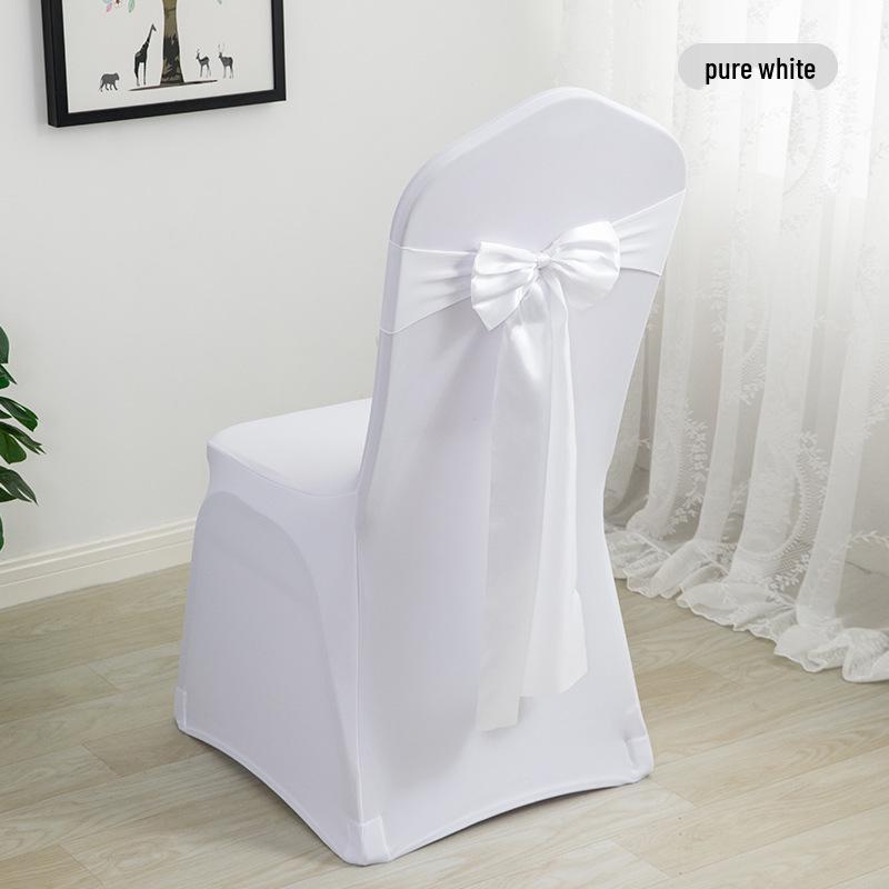 Elegant Wedding Ribbon Chair Cover Decoration