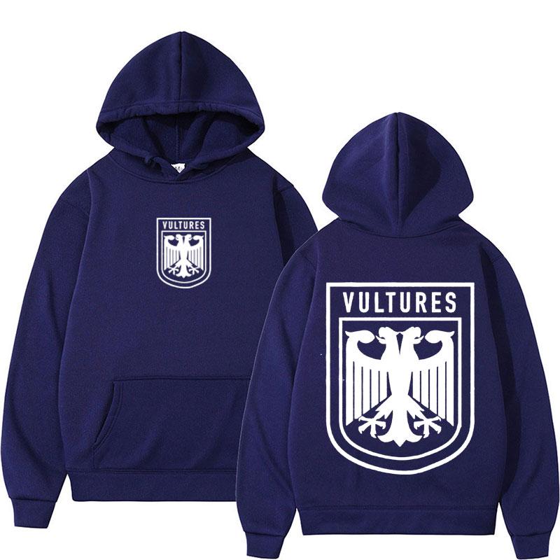 Толстовка с логотипом рэпера Канье Уэста Vultures для мужчин и женщин в стиле хип-хоп, винтажные пуловеры, толстовка с капюшоном, повседневная флисовая толстовка, уличная одежда