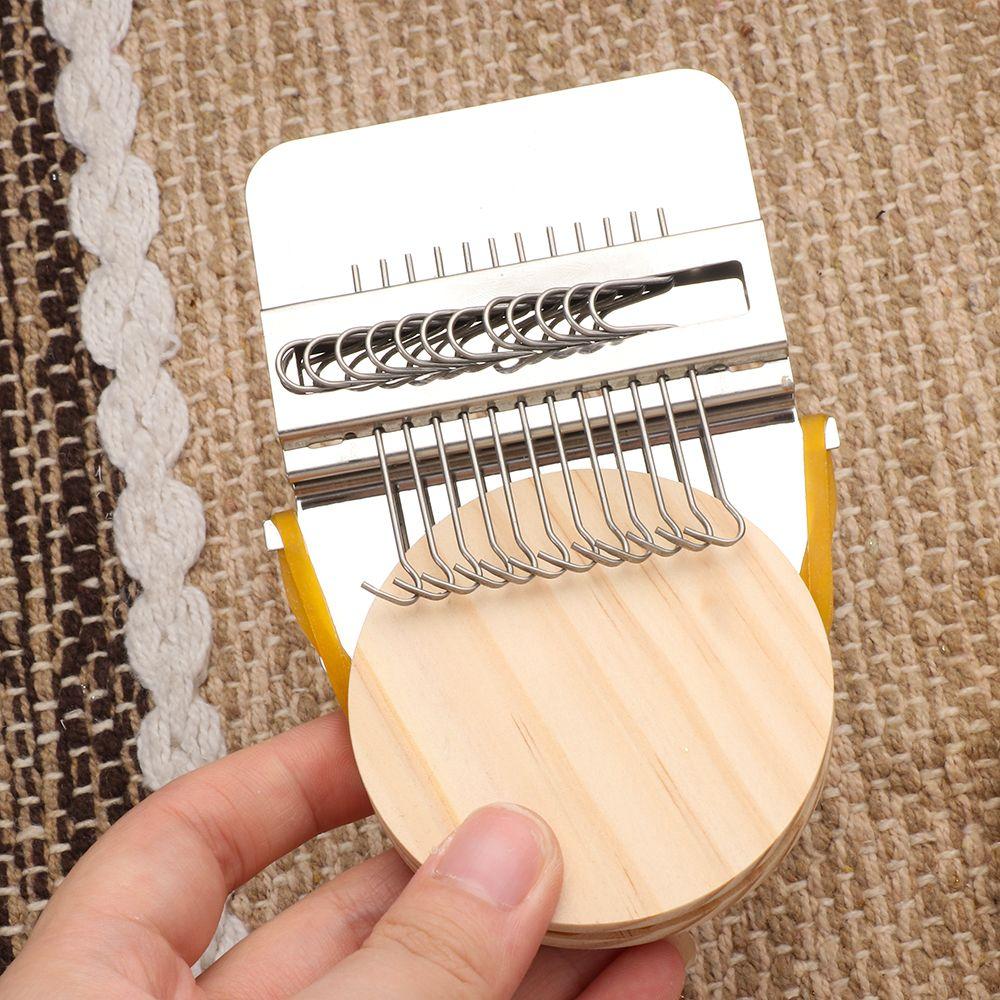 Mending Jeans Clothes Wooden Metal DIY Textile Tools Fun Mending Loom Small Loom Speedweve Type Weave Tool Darning Machine Loom