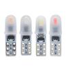 Новая 10 шт. Светодиодная лампа T5 3014 2SMD Супер яркая Лампа для салона автомобиля, приборной панели, приборов Силиконовая Автомобильная боковая клиновидная лампа