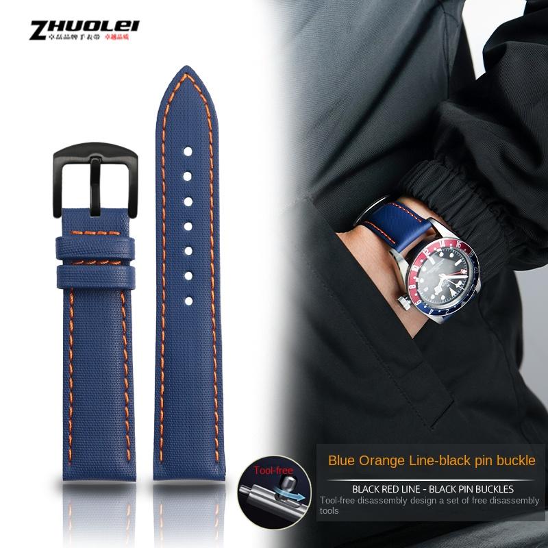 20 мм 21 мм 22 мм 23 мм 24 мм Для Tag Heuer Tissot Citizen tudor Погружные Нейлоновый Кожаный Ремешок Ремешок для Погружных Часов Мужской Холщовый Браслет