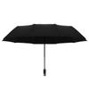 Зонт из винила для деловых мужчин, 27 дюймов, с десятью костями, большой, складывается втрое, автоматический, складывается в два раза, большой зонт 120 см