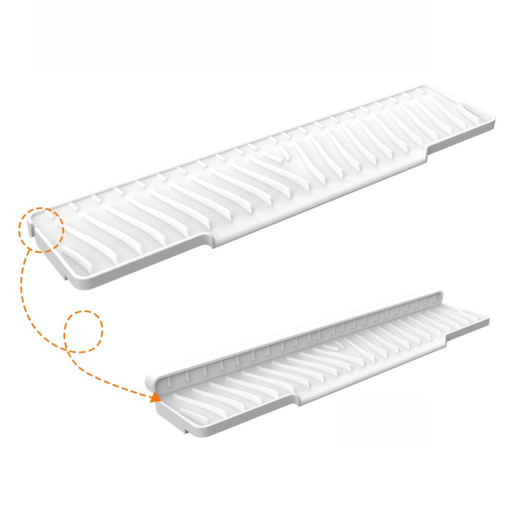 Silicone Sink Splash Guard 45cm Lengthen Soap Rack New Kitchen Sink Holder  for Bathroom