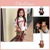 Cute Knit Bear Sling Bag For Kids Ideal For Daily Wear With Charming Cartoon Design Animal