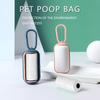 Portable Dog Poop Bag Plastic Pet Waste Bags Dispenser Practical Outdoor Pick Up Bag Pill Shape For Dogs Pet Cleaning Supplies