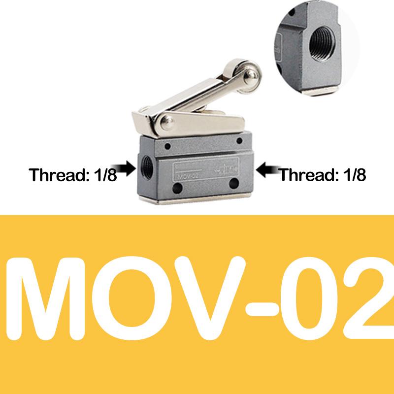 1PCS Push Button Pneumatic Mechanical Valve MOV-01 MOV-02 MOV-03 MOV-03A Manual Valve Air Switch Control Valve Momentary