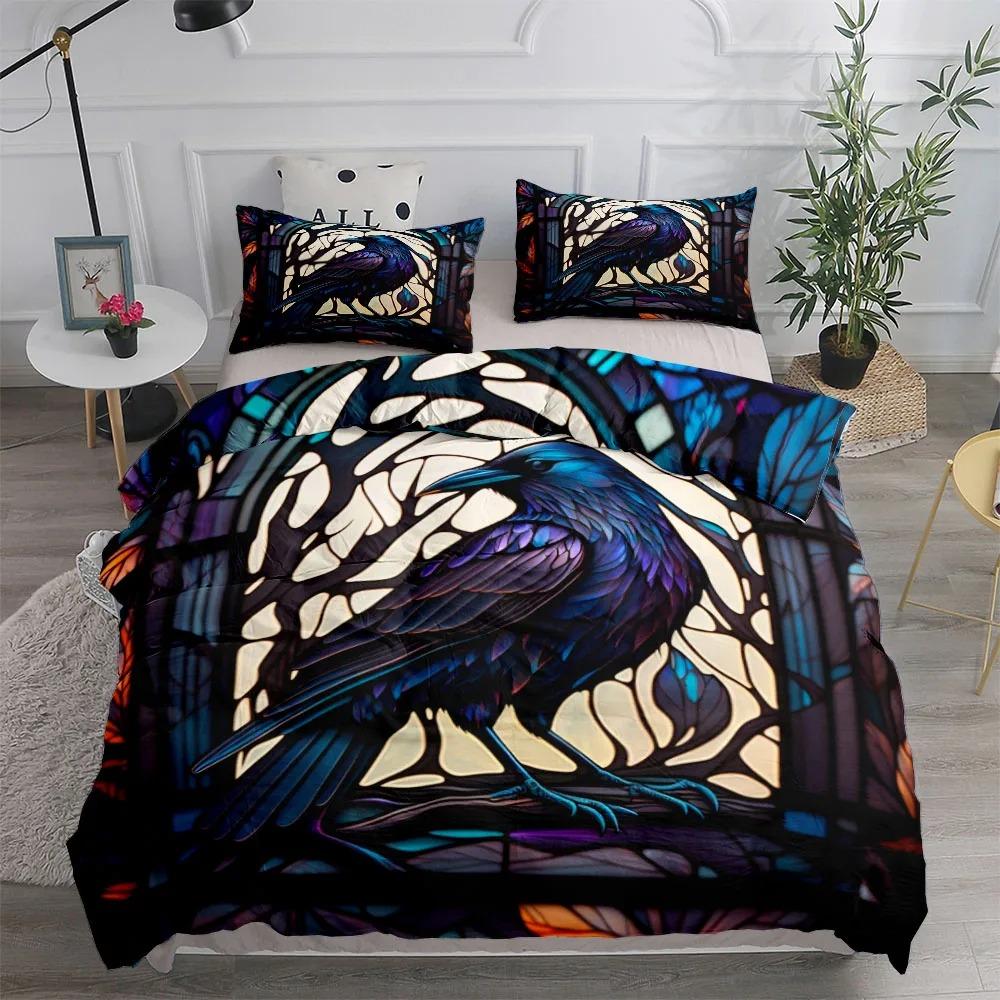 Комплект пододеяльника Dusk Raven Poe King Queen Double Full Twin Single Size Комплект постельного белья