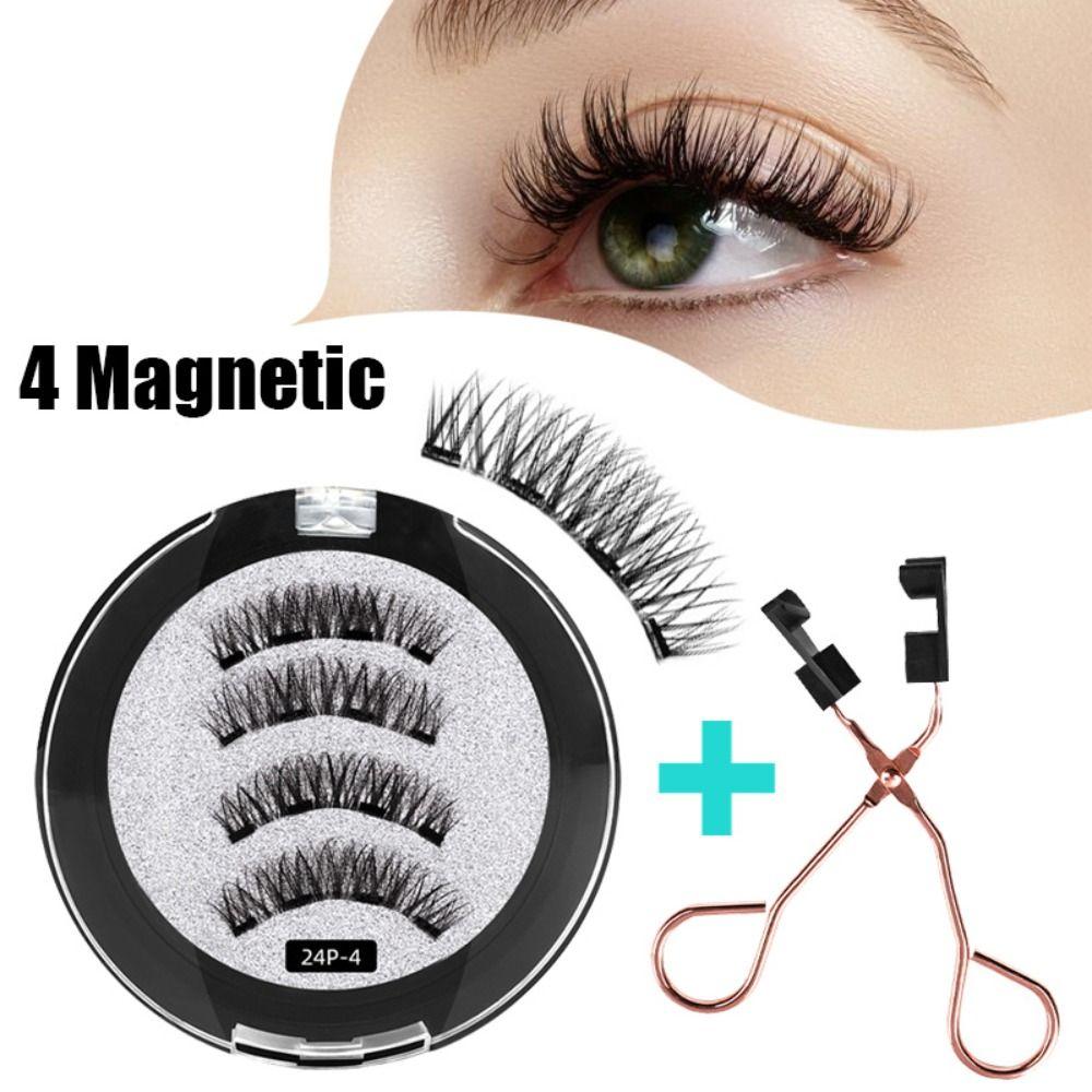 Накладные ресницы Manga Eyelash Lashes Extension False Eyelashes без клея Магнитные ресницы с аппликатором/зажимом