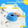 Миска для медленного вылизывания Yipetow Liquid Slow Dog Bowl с нескользящей поверхностью, защищающая от проливания, подходит для маленьких, средних и больших собак, для ежедневного кормления в помещении и на открытом воздухе.