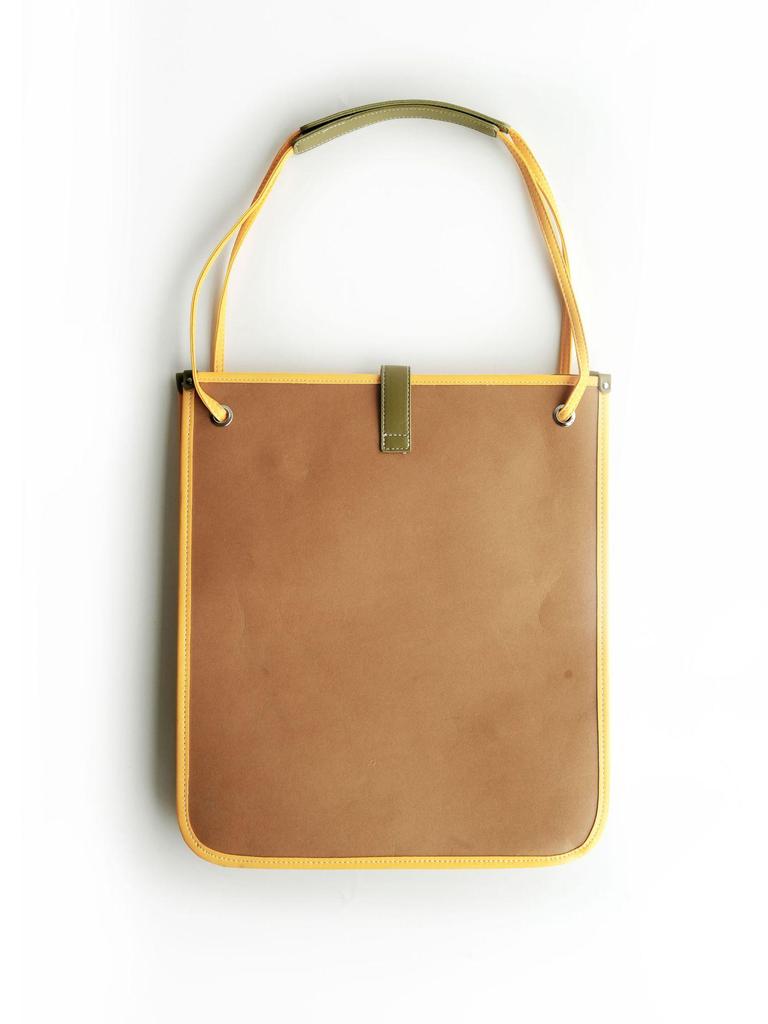 Сумка-тоут 2025 года с цветовыми блоками - Большая вместимость, Легкая сумка на плечо из крафт-бумаги для весны/лета, Женская повседневная сумка для поездок на работу