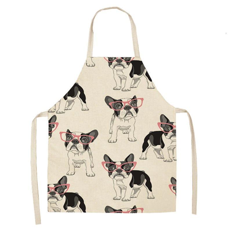 Cartoon Puppy Sleeveless Apron Home Daily Use