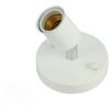 White Style E27 Wall Lamp Holder 180 Degree Rotation Adjustable Modern Design Metal Lamp Base Socket Apply for Home Lighting