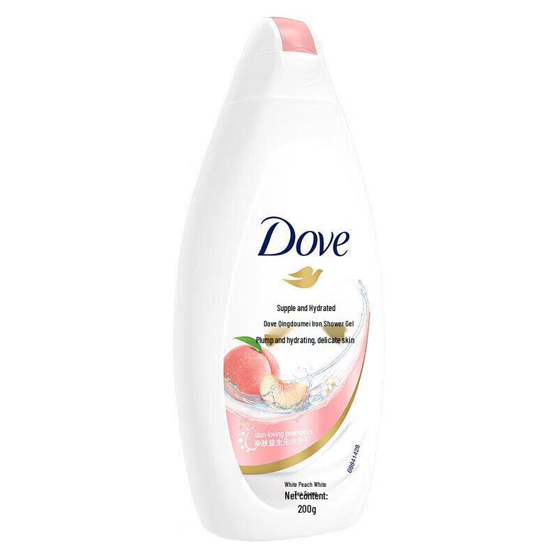 DOVE Гель для душа «Белый персик и белый чай» (200 г x 4 бутылки)