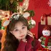 Рождественская повязка на голову, светящаяся повязка на голову, рождественский костюм оленя, головной убор, аксессуары для волос для вечеринок, реквизит для фотосъемки