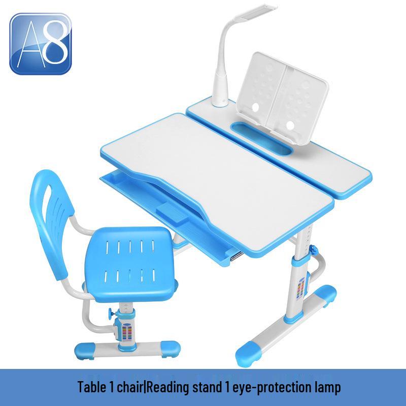 Tongben Shi 80 см Детский регулируемый комплект стол и стул для учебы с защитой осанки и зрения