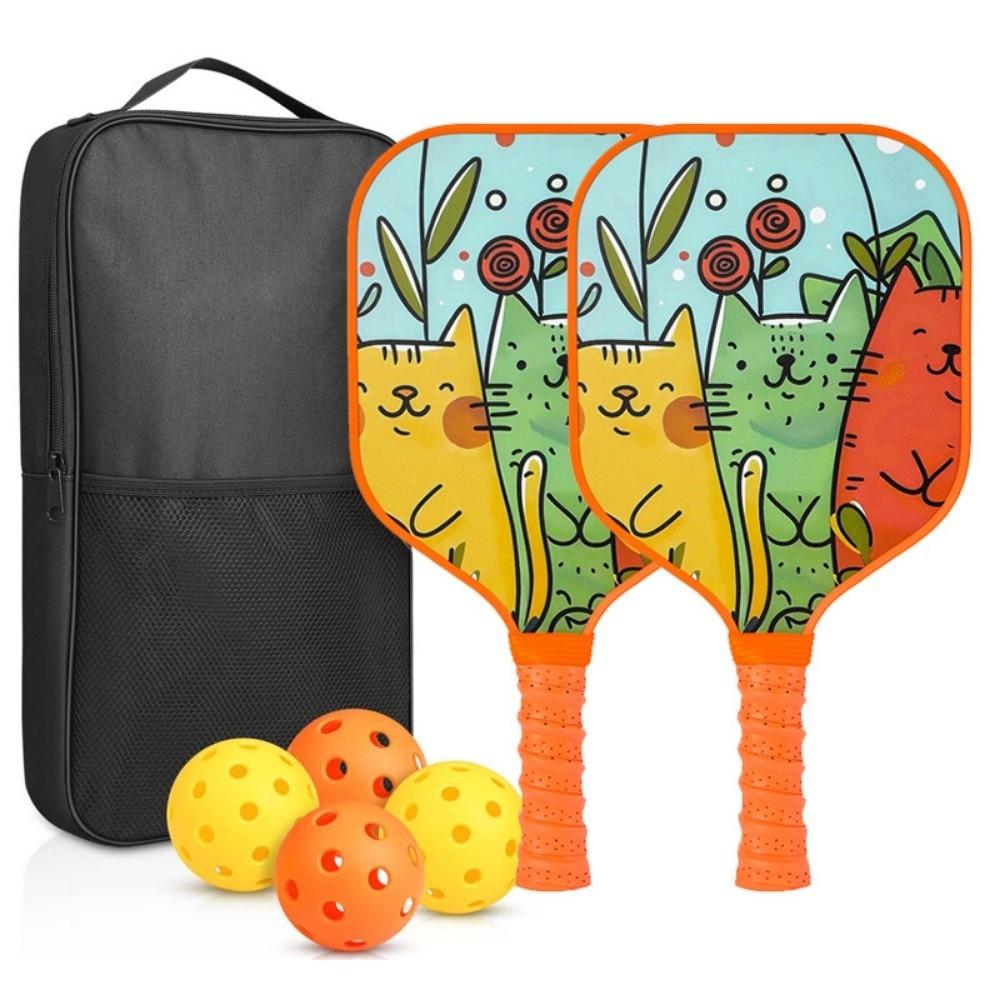 Lightweight Children's Pickleball Set Cartoon Children's Pickleball Rackets Pickle Ball Equipment