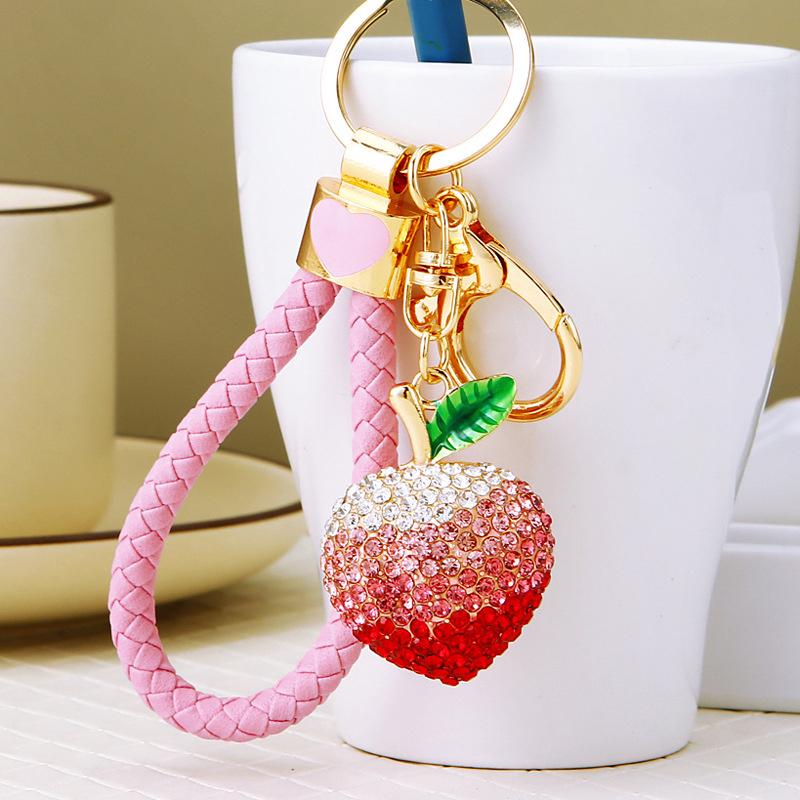 Creative Bling Rhinestone Watermelon Fine Workmanship Portable Bag Pendant Fashion Jewelry Decor Gift For Friends Bag Charm
