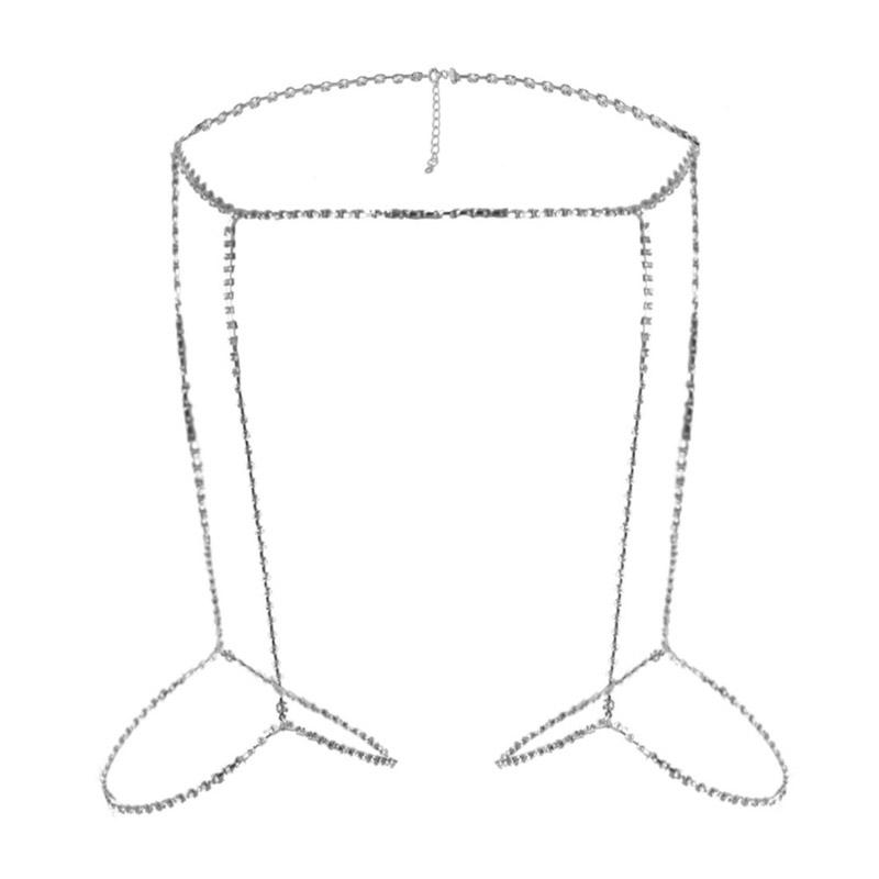 Сексуальные украшения для ног со стразами, цепочка на бедро для женщин, хрустальная подвязка для живота, талии, ожерелье, аксессуар для бикини